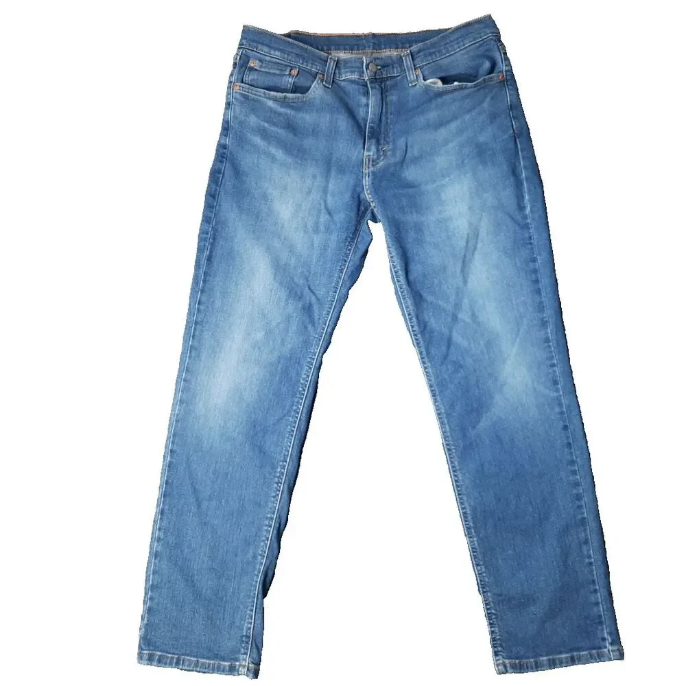 Levis Jeans Mens 34x32 Blue 541 Denim Medium Wash Strauss & Co Casual Preppy